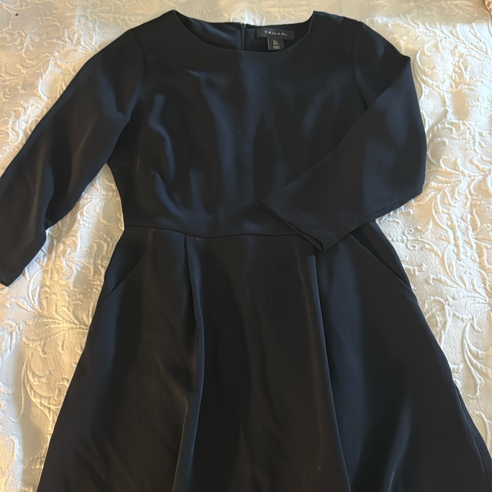 Black lined dress